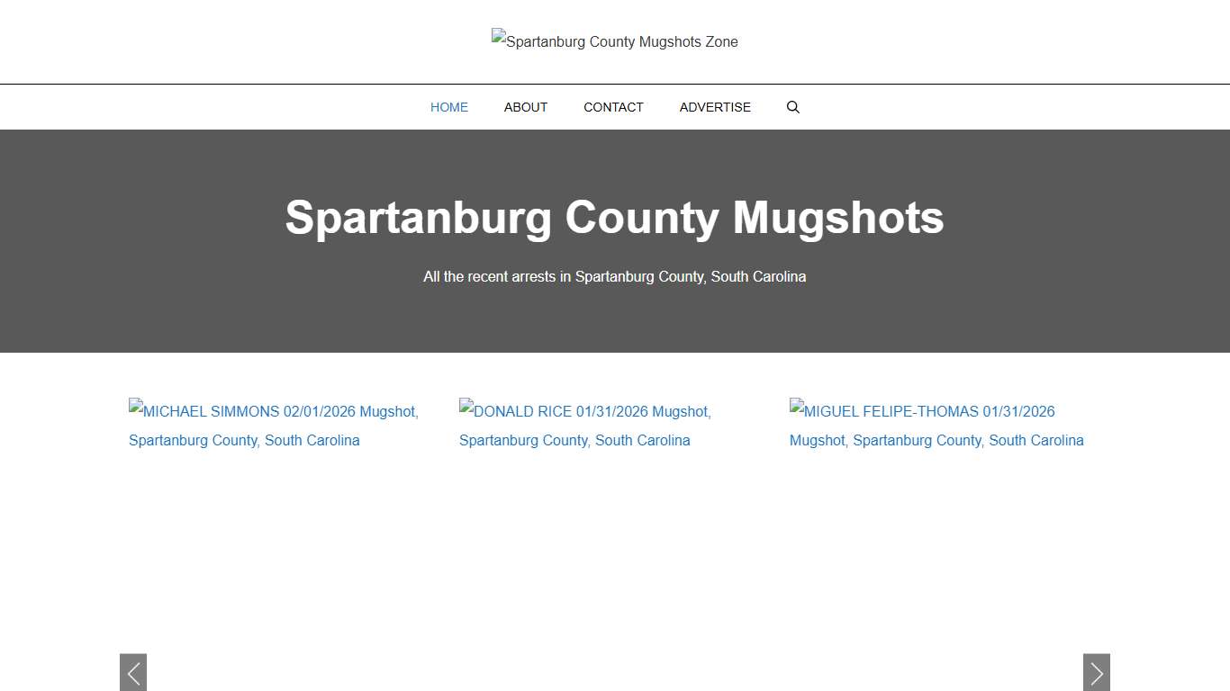 Spartanburg County Mugshots Zone